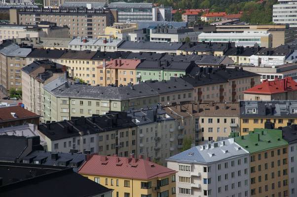 Finnland; Helsinki; Über den Dächern