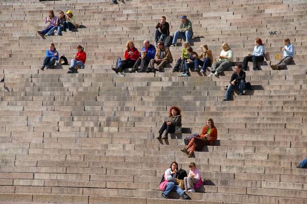 Finnland; Helsinki; Treppe vor dem Dom