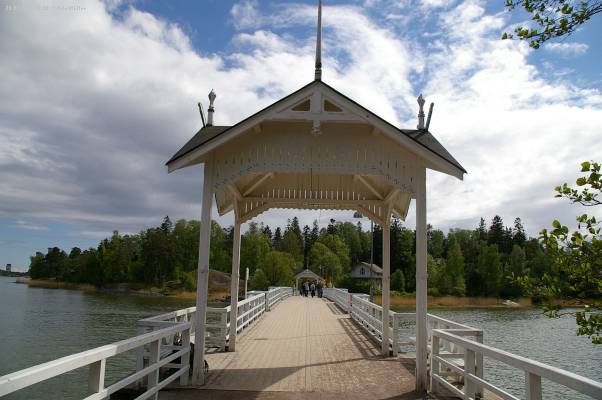 Finnland; Helsinki; Brücke nach Seurasaari